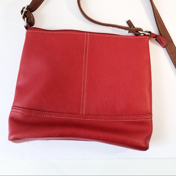 Mia and Luca vegan leather crossbody bag purse red - Picture 3 of 12